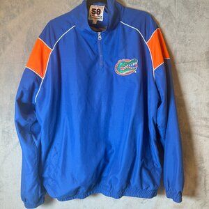 Florida Gators Pullover Windbreaker Jacket XXL Blue Orange NCAA